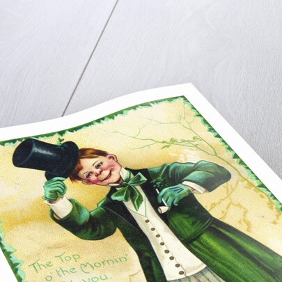 The Top o' the Mornin' to You Postcard by Ellen H. Clapsaddle