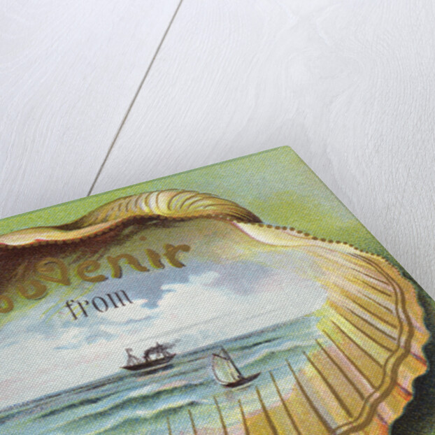 Souvenir From Postcard with Ocean Scene by Anonymous