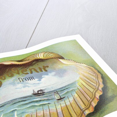 Souvenir From Postcard with Ocean Scene by Anonymous