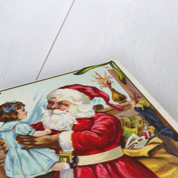 A Merry Christmas Greeting Postcard by Anonymous