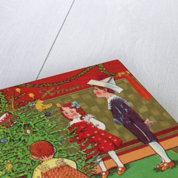 A Merry Christmas Embossed Postcard by Anonymous