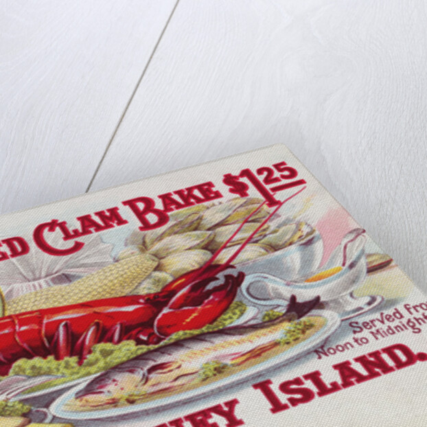 Ye Old Fashioned Clam Bake - Feltmans Coney Island Postcard by Anonymous