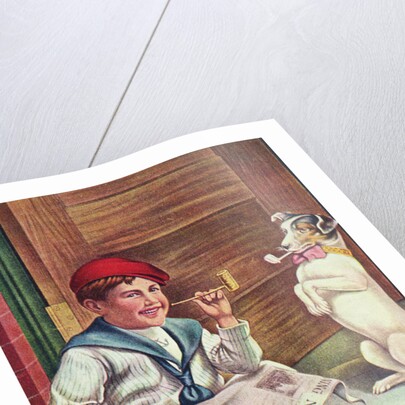 Hitting the Pipe Postcard by Anonymous