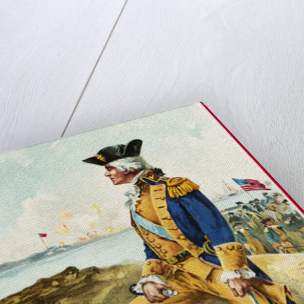 My Greetings on Washington's Birthday Postcard by Richard Veenfliet