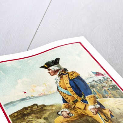 My Greetings on Washington's Birthday Postcard by Richard Veenfliet