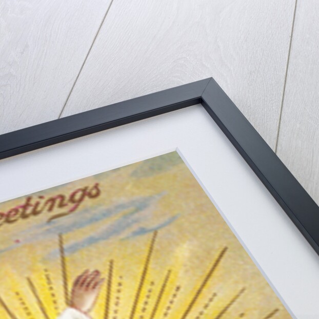 Easter Greetings Postcard with Jesus by Anonymous