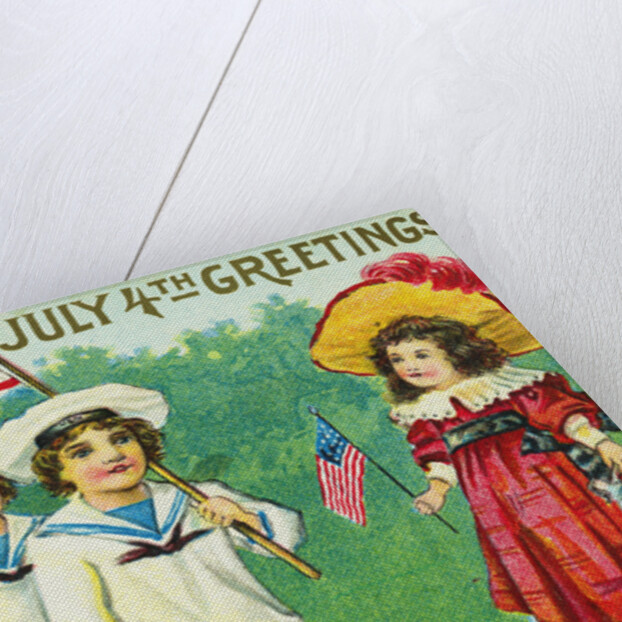 July 4th Greetings Postcard by Anonymous