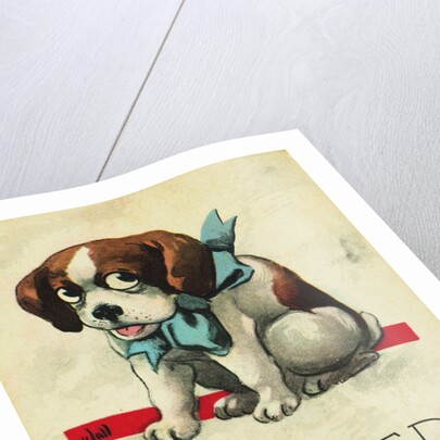 Wanted: Somebody to Play With Postcard by Wall