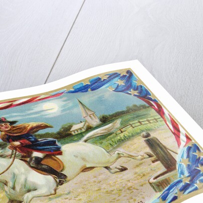 Paul Revere's Ride, April 18, 1775 Postcard by Anonymous