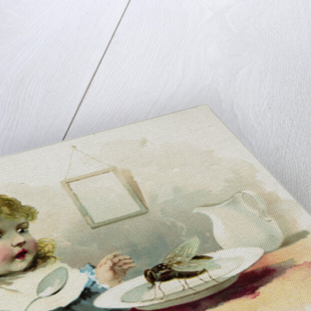 Woolson Spice Company Trade Card with a Fly in a Little Girl's Soup by Anonymous