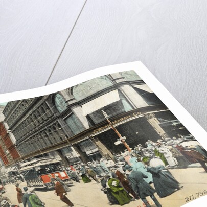 The Shopping Hour, Washington St. Postcard by Anonymous