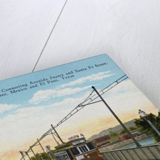 New International Bridge Between Mexico and Texas Postcard by Anonymous