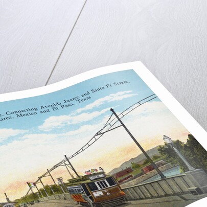 New International Bridge Between Mexico and Texas Postcard by Anonymous
