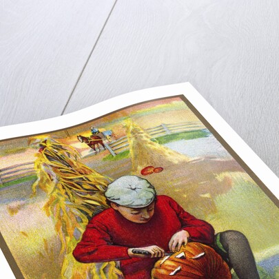 A Joyous Thanksgiving Postcard by Anonymous