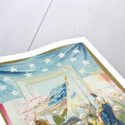 The First Fourth of July Postcard by Anonymous
