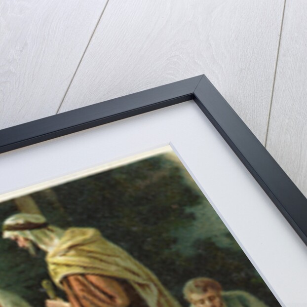 A Joyful Christmas Postcard with Nativity Scene by Anonymous