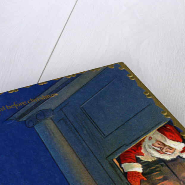 The Night Before Christmas Postcard with Santa by Anonymous