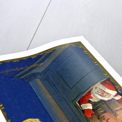 The Night Before Christmas Postcard with Santa by Anonymous