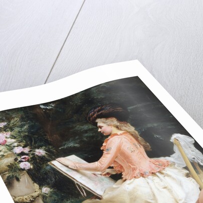 The Artist in the Garden by Gustave Jean Jacquet