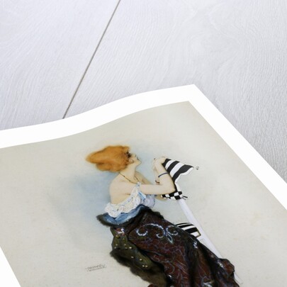 A Golden-Haired Beauty by Raphael Kirchner