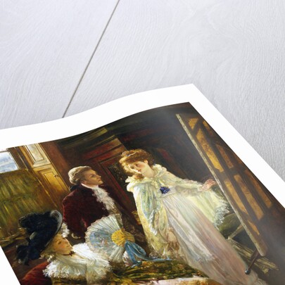 Miss Angel - Angelica Kauffmann Visits Mr. Reynolds' Studio by Margaret Isabel Dicksee