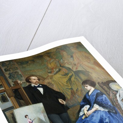 In the Artist's Studio by Gustave Leonhard de Jonghe