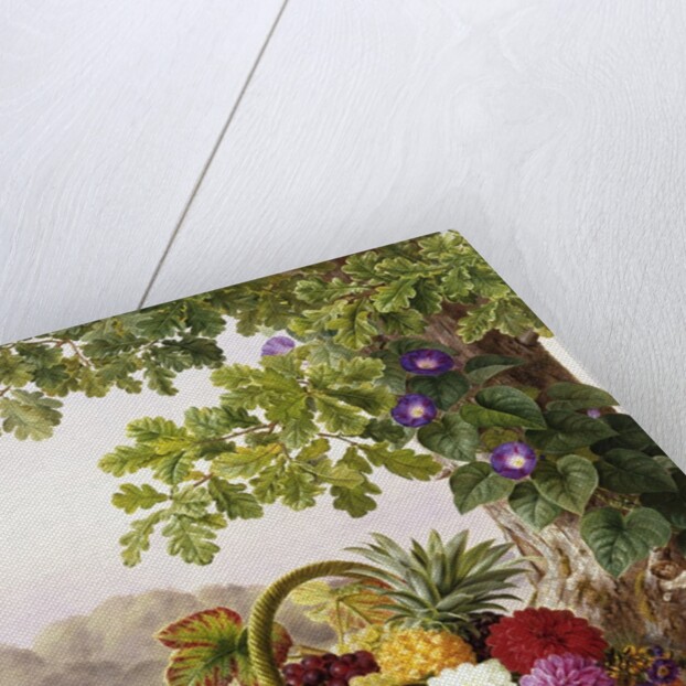 Dahlias, Asters, and Morning Glory by Johan Laurentz Jensen