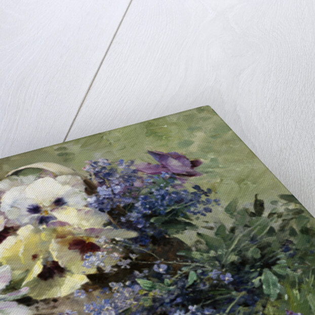 Pansies and Forget Me Not by Albert-Tibulle Furcy de Lavault