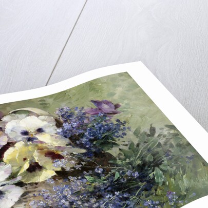 Pansies and Forget Me Not by Albert-Tibulle Furcy de Lavault