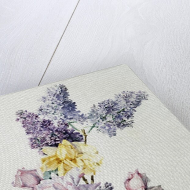 A Study of Lilac and Roses by Madeleine Lemaire