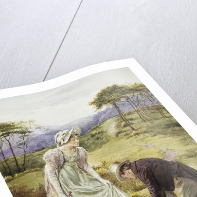 A Gentlemanly Act by George Goodwin Kilburne