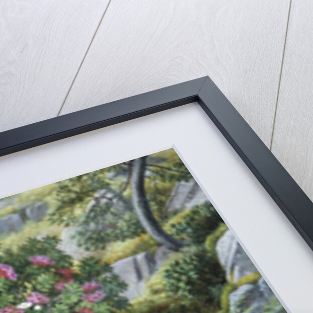 Alpine Flowers by a Stream by Otto Diderich Ottesen