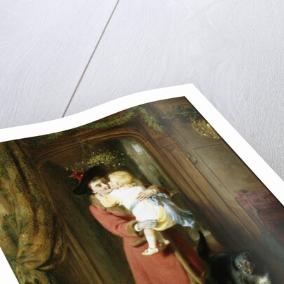 A Christmas Kiss by George Bernard O'Neill