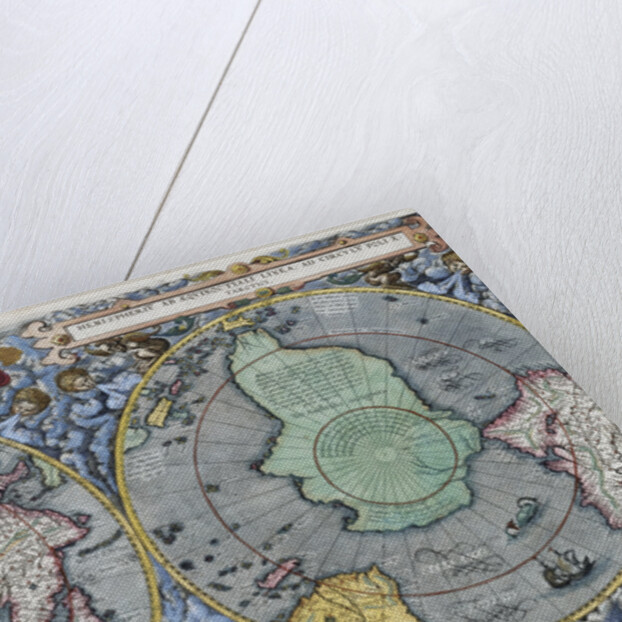 Hemispherius ab Aeqinoctiali Linea, Poli Artici 17th-Century Dutch Map by Anonymous