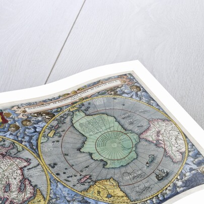 Hemispherius ab Aeqinoctiali Linea, Poli Artici 17th-Century Dutch Map by Anonymous