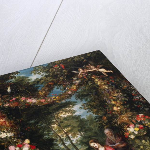 Garland of Flowers with Virgin and Child by Jan Brueghel the Elder