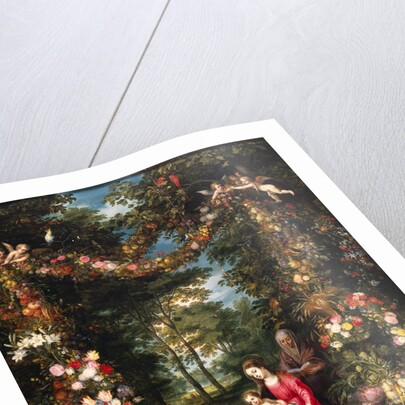 Garland of Flowers with Virgin and Child by Jan Brueghel the Elder