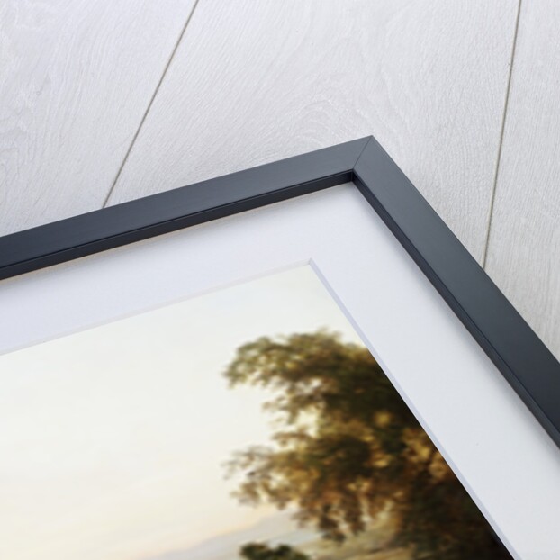 A Neopolitan Cemetery with Vesuvius Beyond by Oswald Achenbach