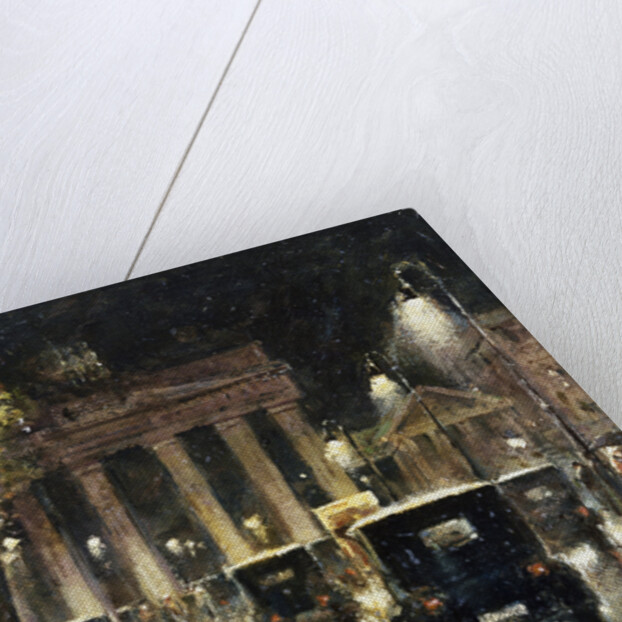The Brandenburg Gate, Berlin, Germany, by Night by Lesser Ury