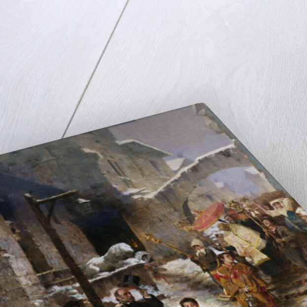 A Procession in Winter by Giacomo Di Chirico