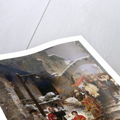 A Procession in Winter by Giacomo Di Chirico