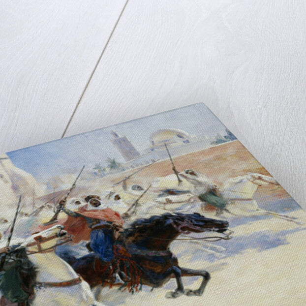 Horsemen Leaving the City by Ulpiano Checa y Sanz