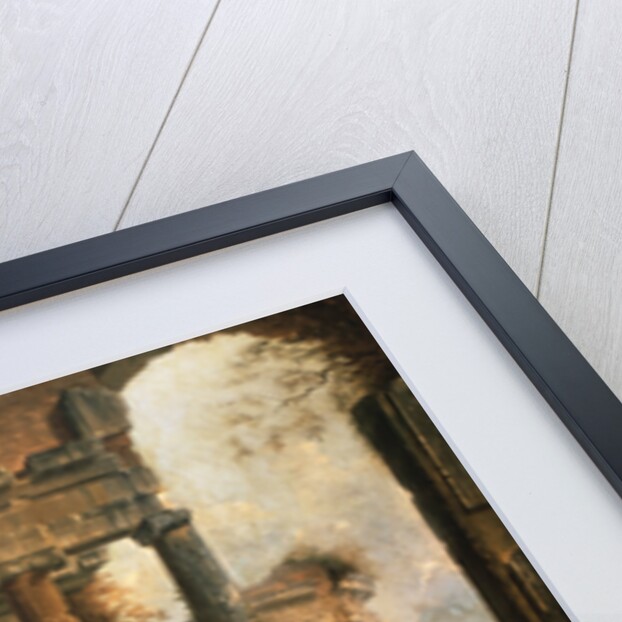 A Capriccio of the Ruins of Rome by the School of Giovanni Paolo Panini by Anonymous