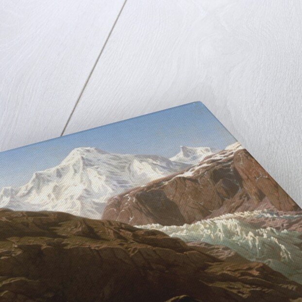 The Gorner Glacier and Zermatt Valley, Switzerland by Jean Francois Xavier Roffiaen