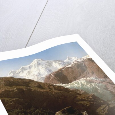 The Gorner Glacier and Zermatt Valley, Switzerland by Jean Francois Xavier Roffiaen