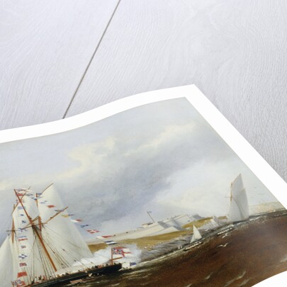 A Regatta at Plymouth, England by Henry A. Luscombe