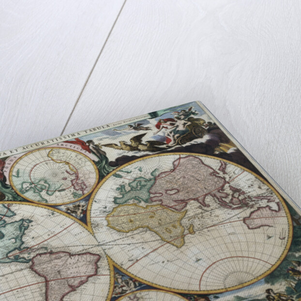 Orbis Terrarum Nova et Accuratissima Tabula by Nicholas Visscher