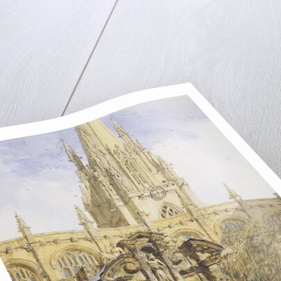 St. Mary's, Oxford University, England by Joseph Nash