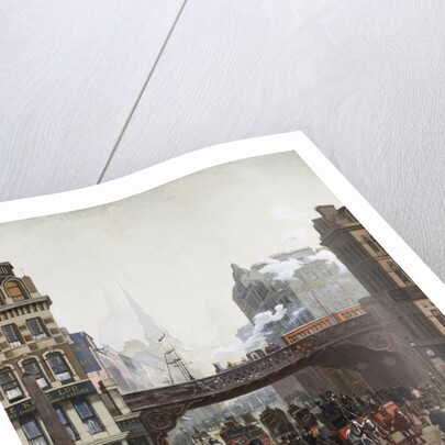 Ludgate Hill, London, England by Wilhelm Trubner