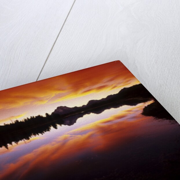 Sunset in the Teton Range by Anonymous